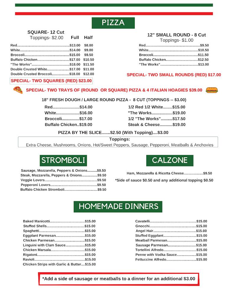 Roseanna's Pizza & Pasta House Menu image 2